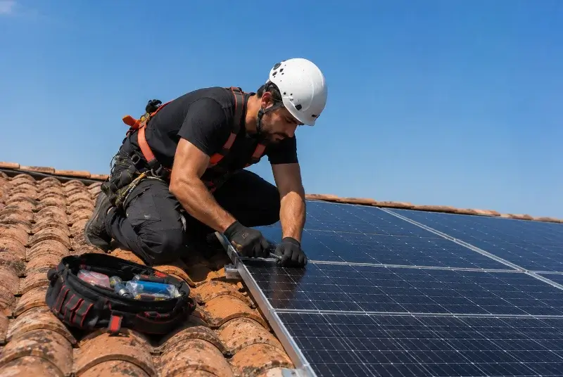 Maintenance et monitoring de panneaux solaires à Ramous