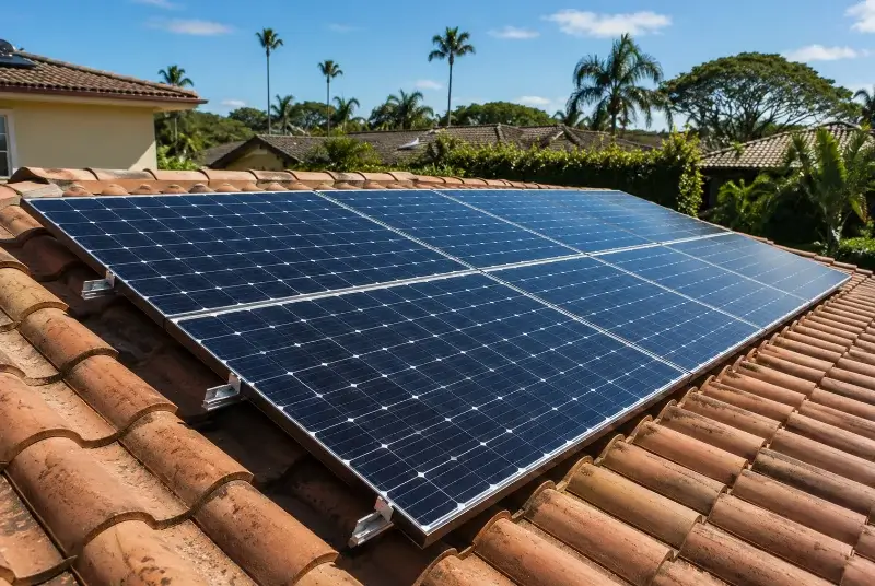 Installation de panneaux solaires à Ramous